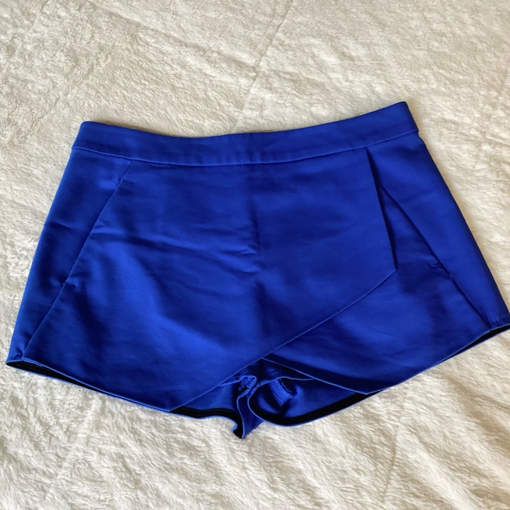 Express Womens Stretch Polyester Solid Royal Blue… - image 1